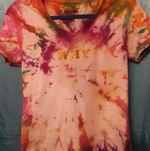 Spoken in TyeDye Women's Tshirt size M